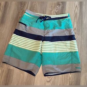 Patagonia Stripe Swim Board Shorts Surf Men’s size 32